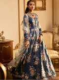 Lashkaraa Blue Floral Anarkali