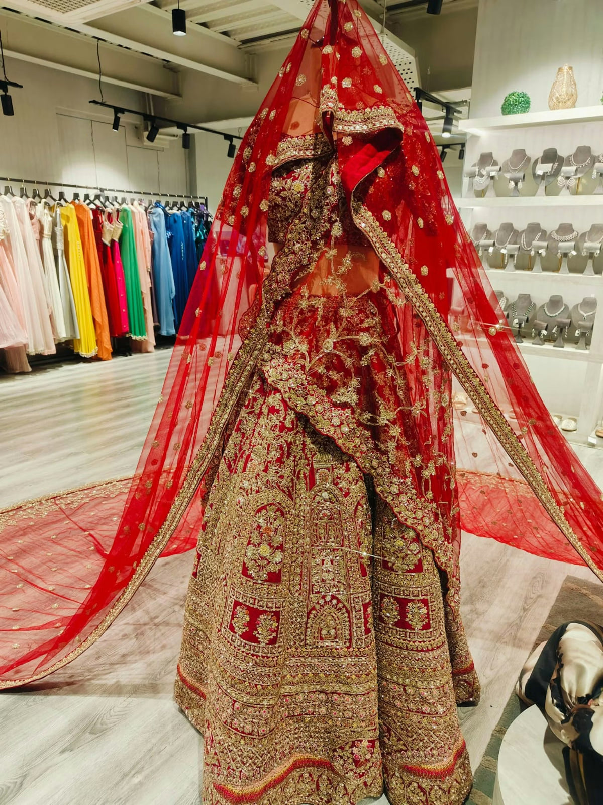 Kalighata Maroon Raw Silk Zardosi Embroidered Lehenga Set